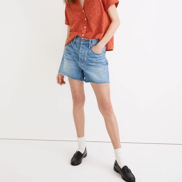 Madewell The Dadjean dad Jean Short in Hermann Wash - Picture 2 of 10